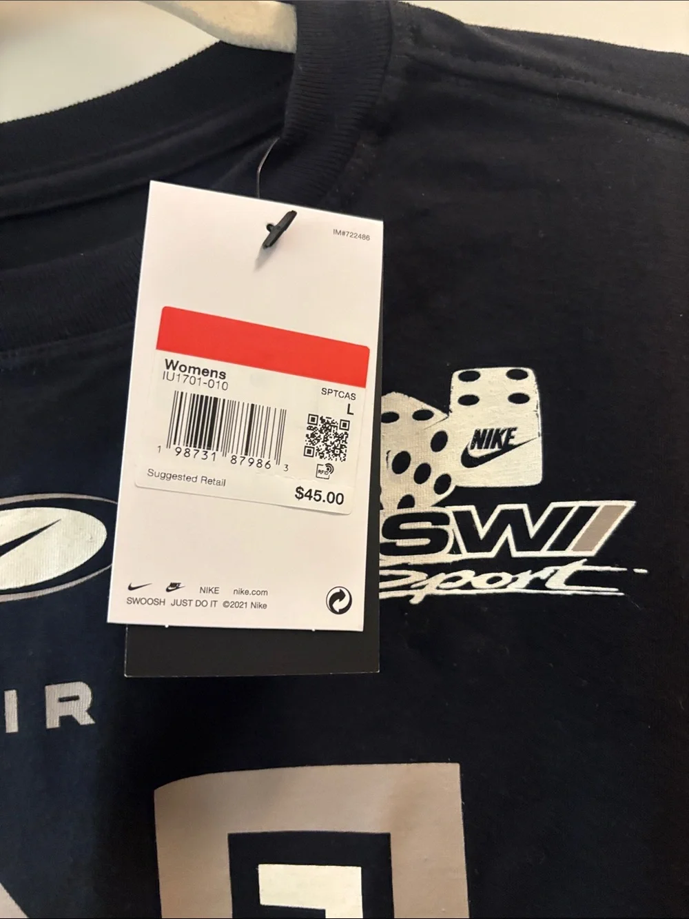 Nike Men's Black '01' Performance Graphic Tee
